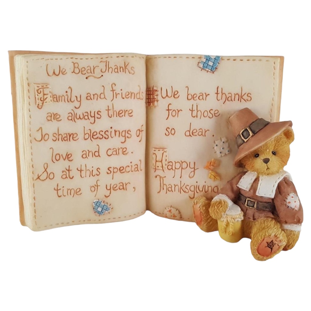 Figur Cherished Teddies Pilgrim Thanksgiving We Bear Thanks 1994