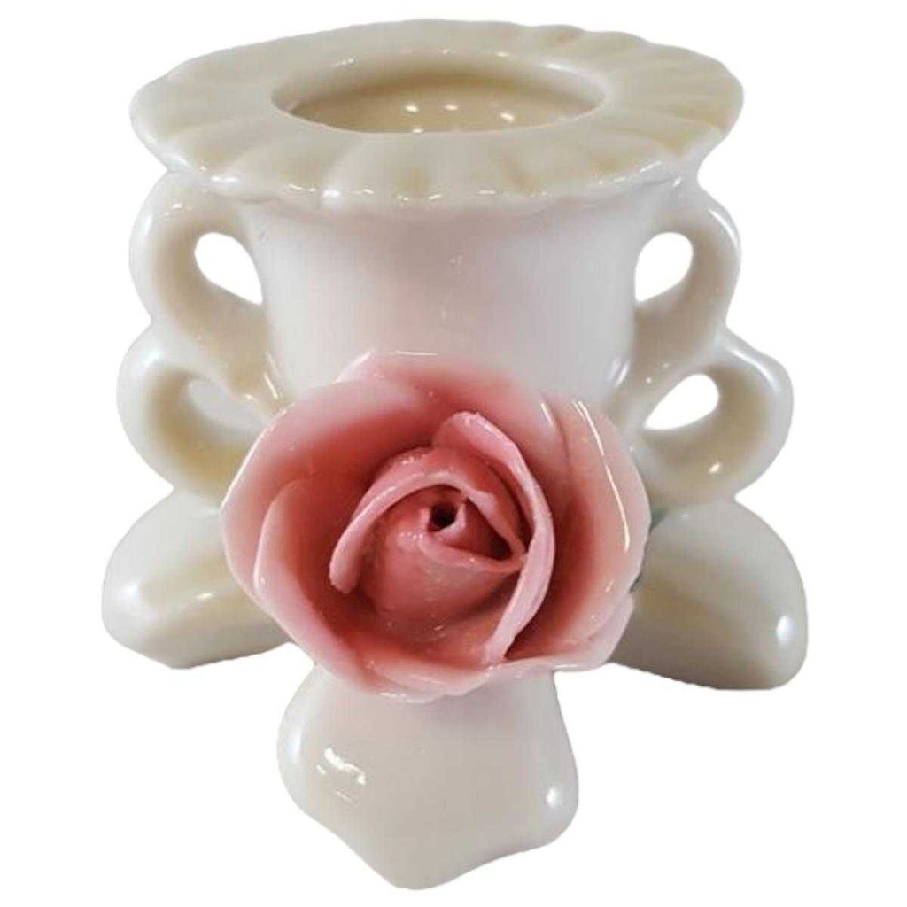[45812630] Kerzenhalter Karl Ens Rosendekor Rosa gebraucht - gut