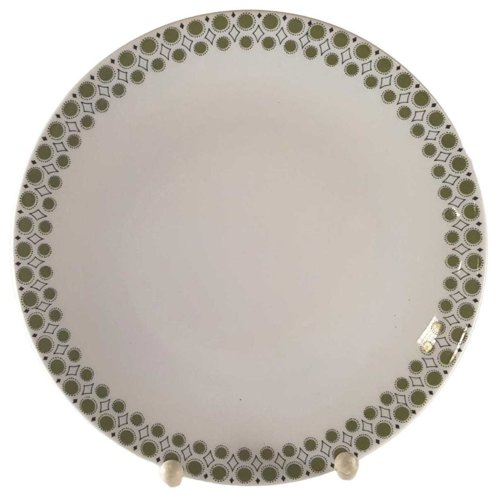 [45812632] Kuchenteller Dessertteller Frühstücksteller 19,4 cm Winterling Kirchenlamitz Grünrand gebraucht - gut