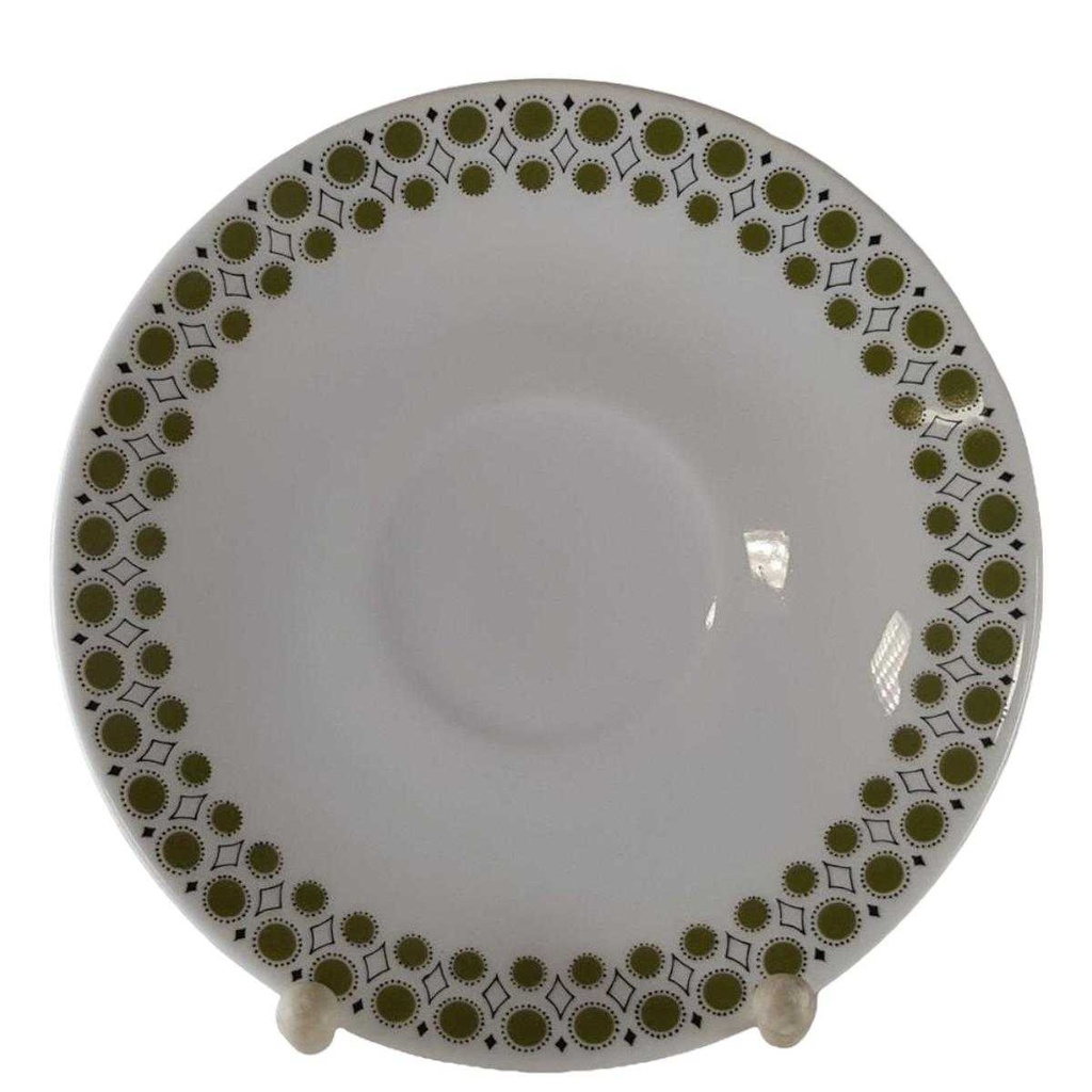 [45812633] Untertasse für Kaffee 15,1 cm Winterling Kirchenlamitz Grünrand gebraucht - gut