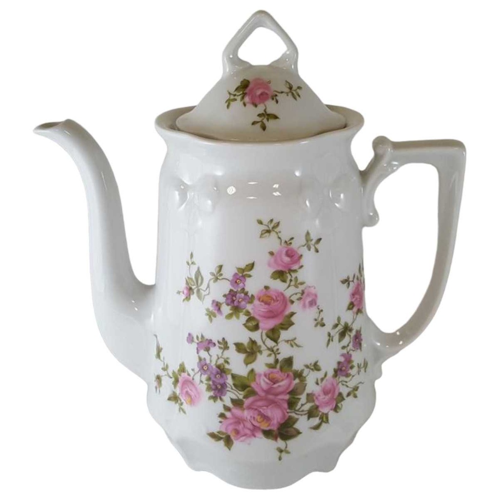 [45812640] Kaffeekanne Kanne 1 L Winterling Schwarzenbach Rosa Rosen gebraucht - gut