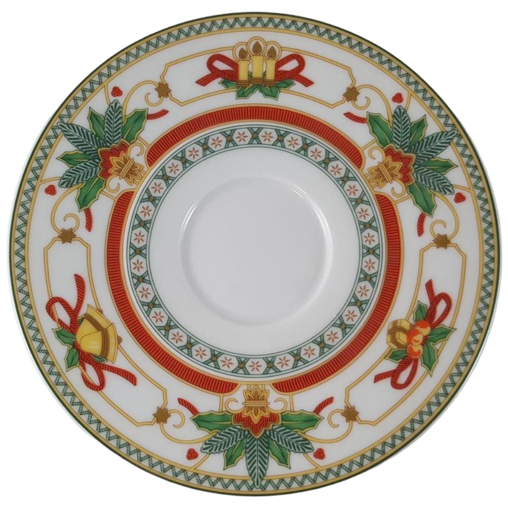 [45812659] Untertasse für Kaffee 15,1 cm Hutschenreuther Louvre Frohe Weihnachten Weihnachtsdekor neu
