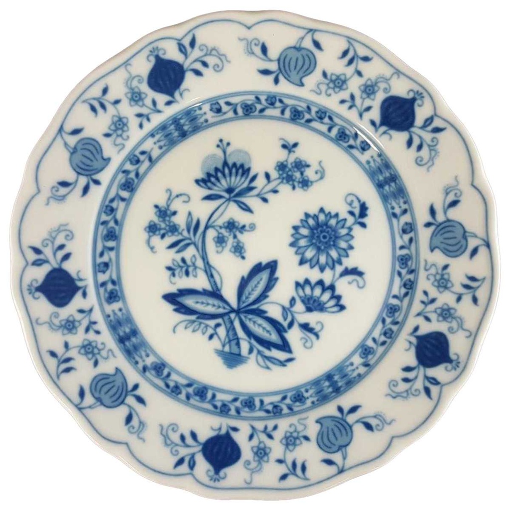 [4581267] Kuchenteller Unterglasur 19,7 cm Tirschenreuth Zwiebelmuster Echt Cobalt gebraucht - gut