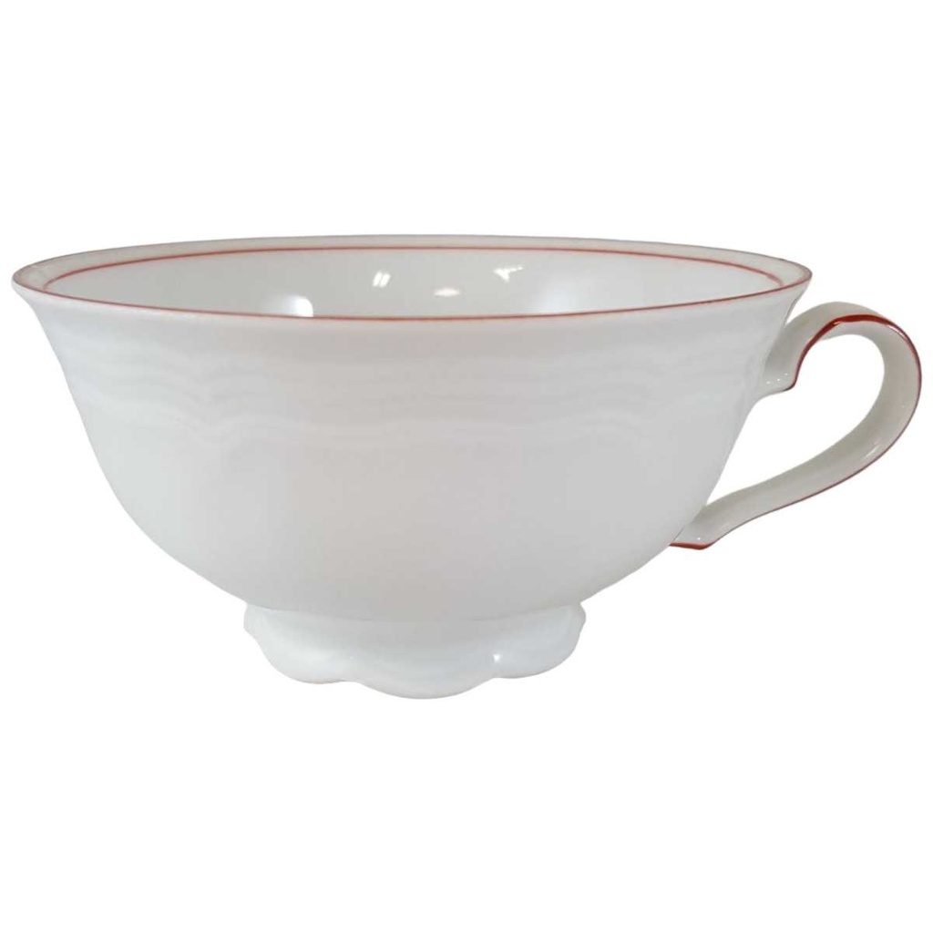 [45812675] Teetasse Tasse Seltmann Weiden Marie Luise roter Rand gebraucht - gut