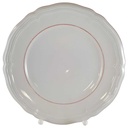Kuchenteller 19,5 cm Seltmann Weiden Marie Luise roter Rand gebraucht - akzeptabel