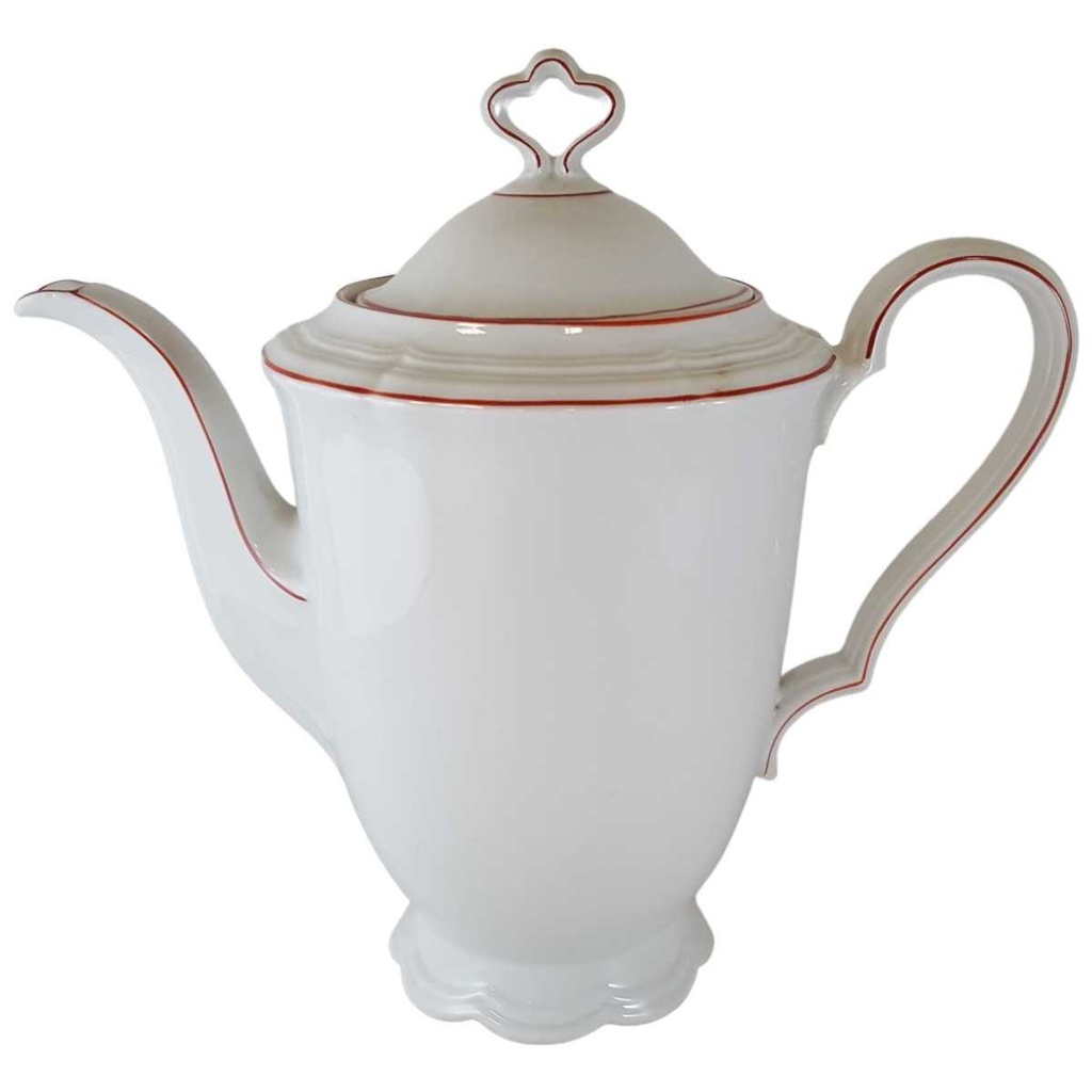 [45812679] Kaffeekanne Kanne 1,5 L Seltmann Weiden Marie Luise roter Rand Rot gebraucht - gut