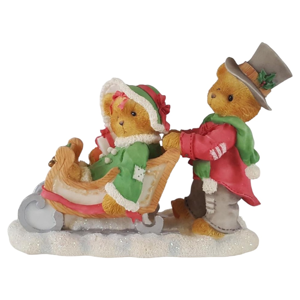 [45812685] Figur Cherished Teddies Lindsey & Lyndon Walking In A Winter Wonderland 1997 gebraucht - sehr gut