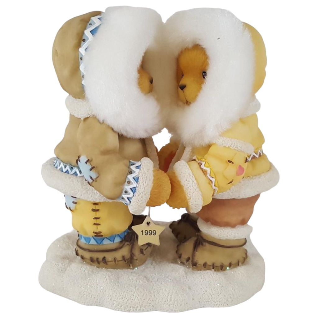 [45812687] Figur Cherished Teddies Norbit and Nyla A Friend Is Someone Who Reaches For Your Hand Touches Heart 1999 gebraucht - sehr gut