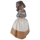 Lladro Porzellanfigur Mädchen mit Hase H 20,5 cm