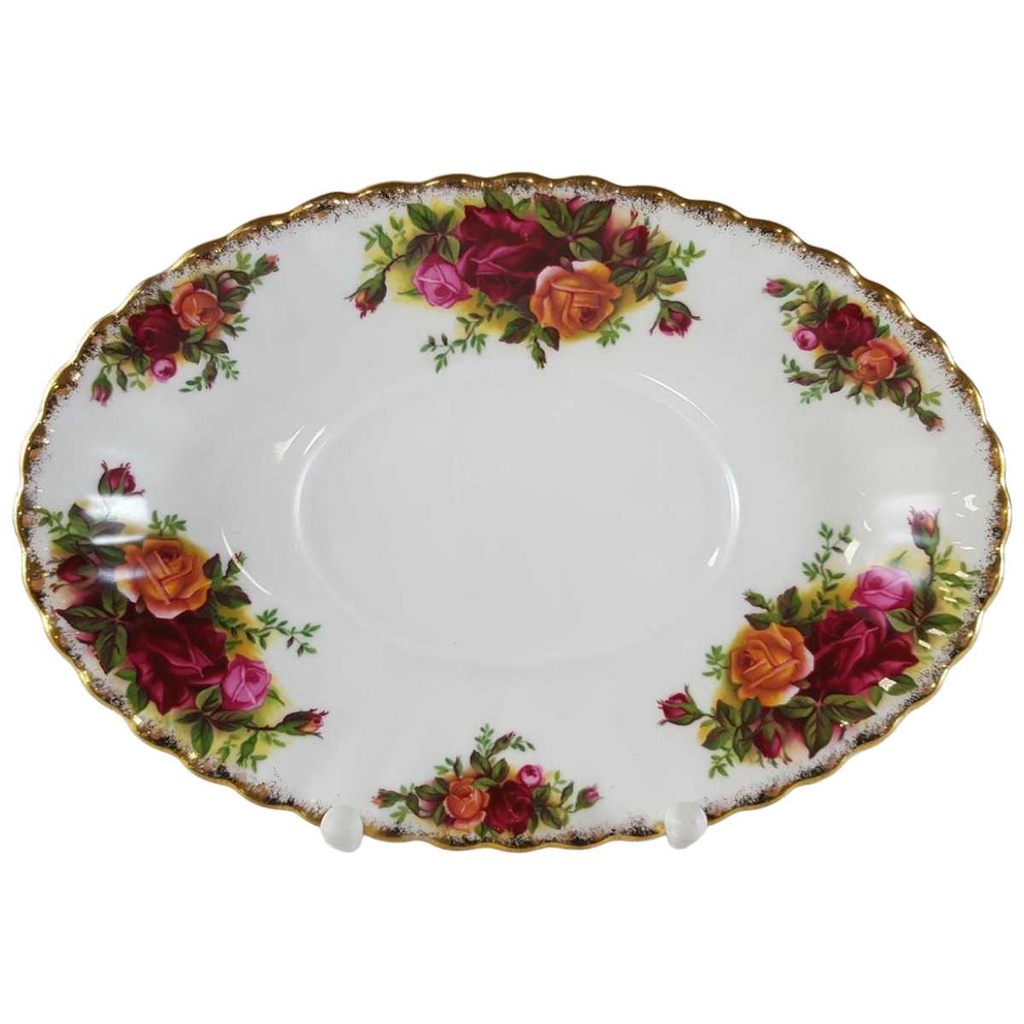 [45812696] Teller für Sauciere Royal Albert Old Country Roses gebraucht - sehr gut