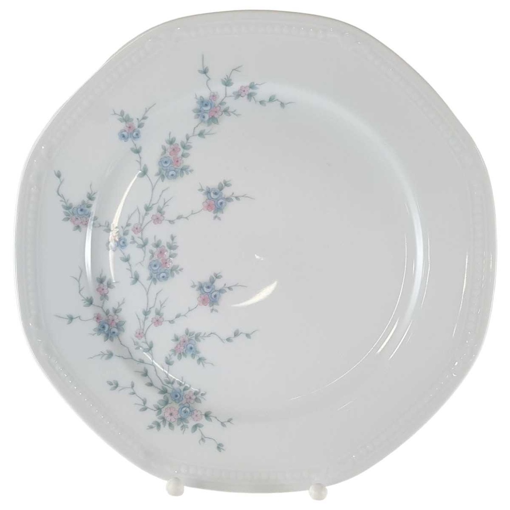 [45812717002] Speiseteller Essteller 24,5 cm Mitterteich Form 2040 Sissi Blau Rosa Blumendekor Blumen