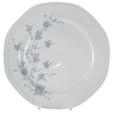 Speiseteller Essteller 24,5 cm Mitterteich Form 2040 Sissi Blau Rosa Blumendekor Blumen
