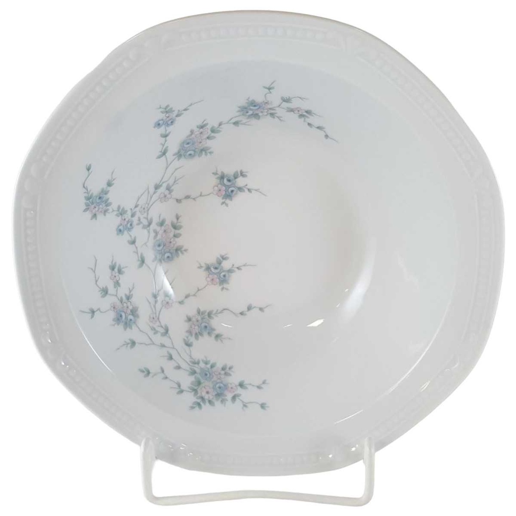 Schüssel Servierschüssel 22,3 cm Mitterteich Form 2040 Sissi Blau Rosa Blumendekor Blumen