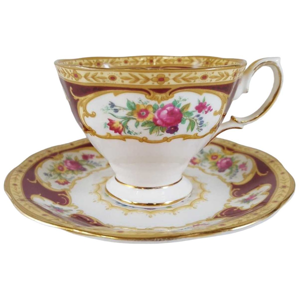 [45812731] Tasse Espressotasse mit Untertasse Royal Albert Lady Hamilton gebraucht - gut