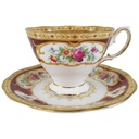 Tasse Espressotasse mit Untertasse Royal Albert Lady Hamilton gebraucht - gut