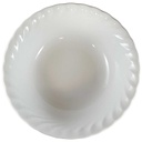 Schüssel 22 cm Marienbad Ingres Weiss Wellenmuster gebraucht - sehr gut