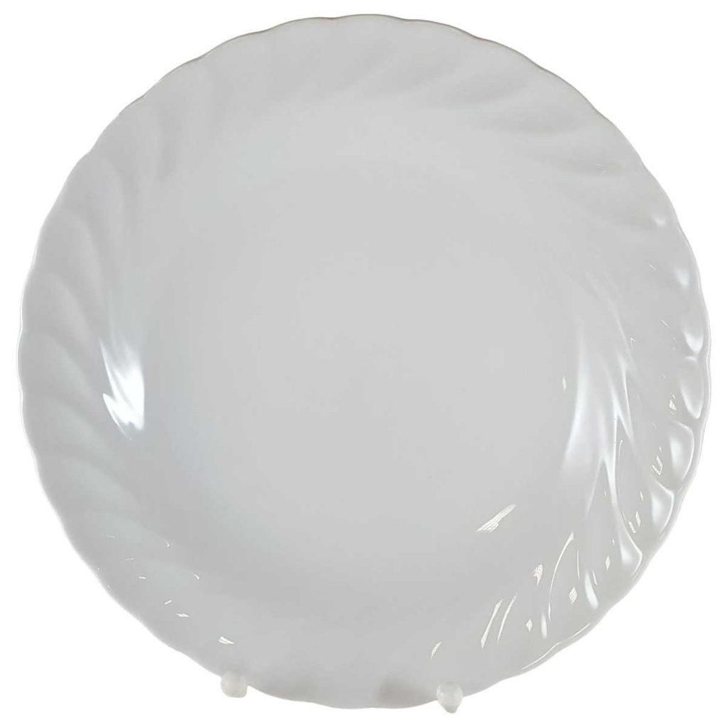 [45812737] Suppenteller 23 cm Marienbad Ingres Weiss Wellenmuster gebraucht - akzeptabel
