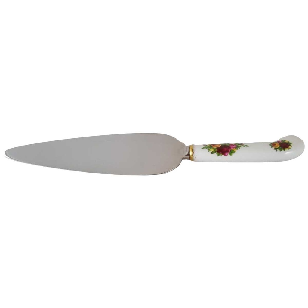 [45812747] Tortenheber mit Porzellangriff Royal Albert Old Country Roses gebraucht - gut