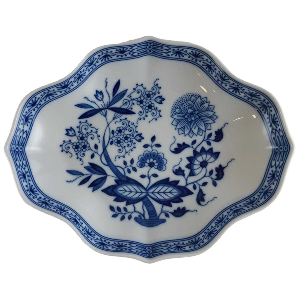 [4581276] Salmischale/Beilagenschale klein 18,7x14,7 cm Hutschenreuther Maria Theresia Zwiebelmuster II. Wahl gebraucht - sehr gut