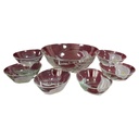 France Schüssel Glas Set 1xgroße Schale 6xkleine Schälchen 7 tlg.