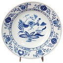 Suppenteller 21 cm MF Design M F Zwiebelmuster gebraucht - gut