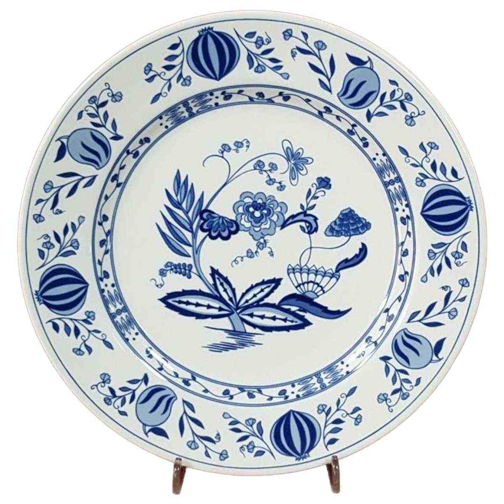 [458128048] Speiseteller Essteller 23,6 cm MF Design M F Zwiebelmuster gebraucht - gut