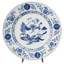Speiseteller Essteller 23,6 cm MF Design M F Zwiebelmuster gebraucht - gut