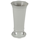 Fine China Vase Blumenvase weiß H 13,9 cm