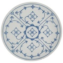 Speiseteller Essteller 24,4 cm Winterling Schwarzenbach Indisch Blau Strohblume