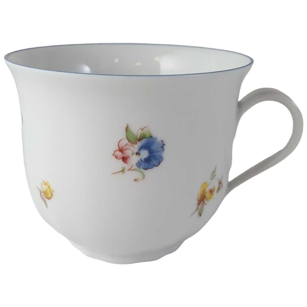 [45812815] Kaffeetasse Tasse Burg Lindau Blaurand Streublumen gebraucht - sehr gut