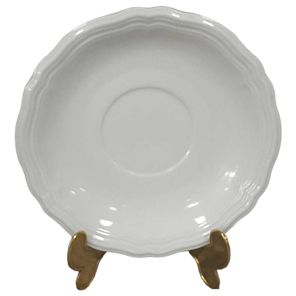 [458128160] Untertasse 16,5 cm Seltmann Weiden Marie Luise Weiß gebraucht - gut
