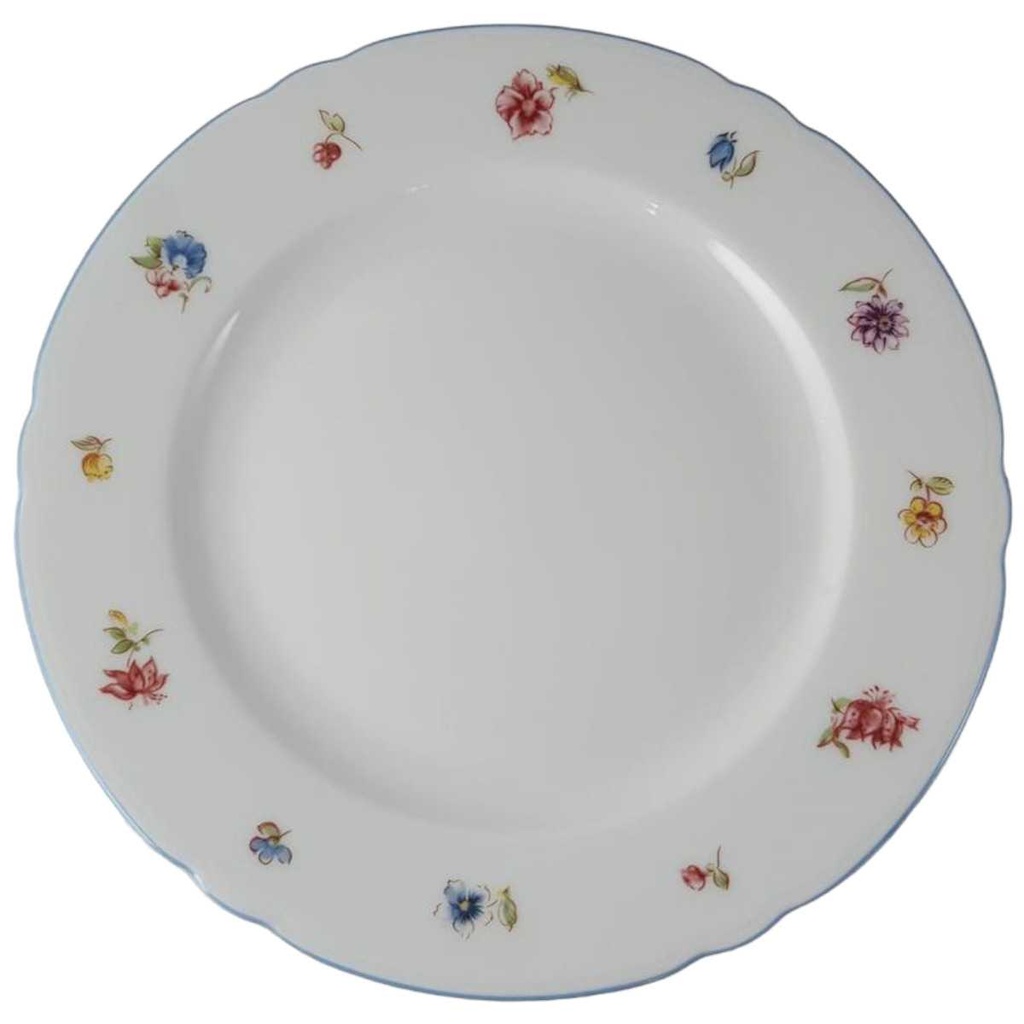 [45812817] Kuchenteller 20,2 cm Burg Lindau Blaurand Streublumen gebraucht - gut