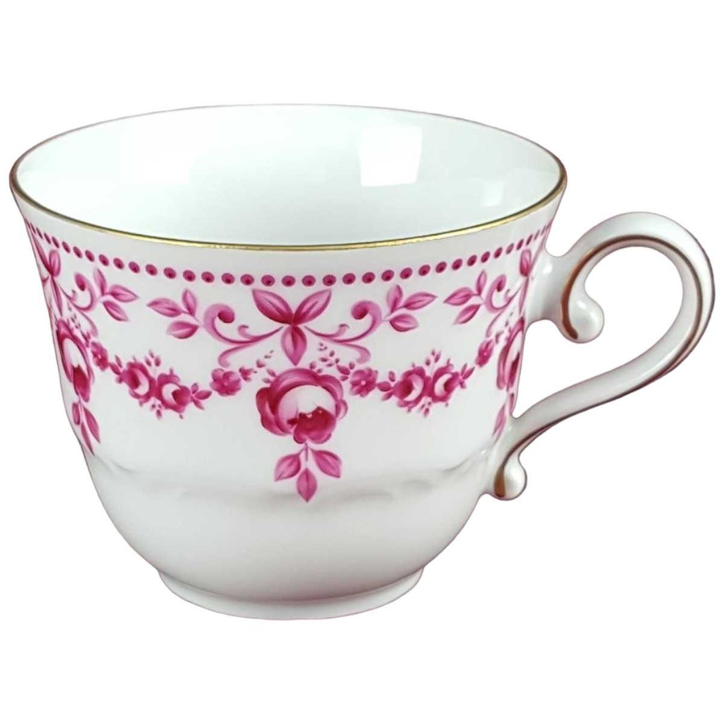 [458128196] Kaffeetasse Tasse Goldrand Schirnding Bavaria rote Rosen mit Rot gebraucht - gut