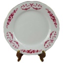 Kuchenteller Dessertteller Goldrand 19 cm Schirnding Bavaria rote Rosen mit Rot gebraucht - gut