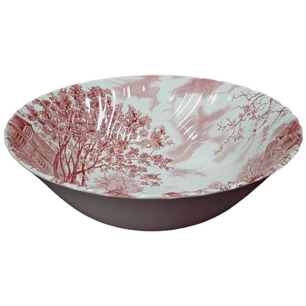 [458128216] Schüssel 21 cm Johnson Bros Cotswold Rot gebraucht - sehr gut