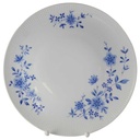 Speiseteller Essteller 24,5 cm Winterling Marktleuthen Rillenform Blaue Blumen gebraucht - gut