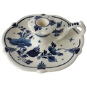 Kerzenleuchter mit Griff Royal Goedewaagen Blue Delft H 6 D 16,5 cm