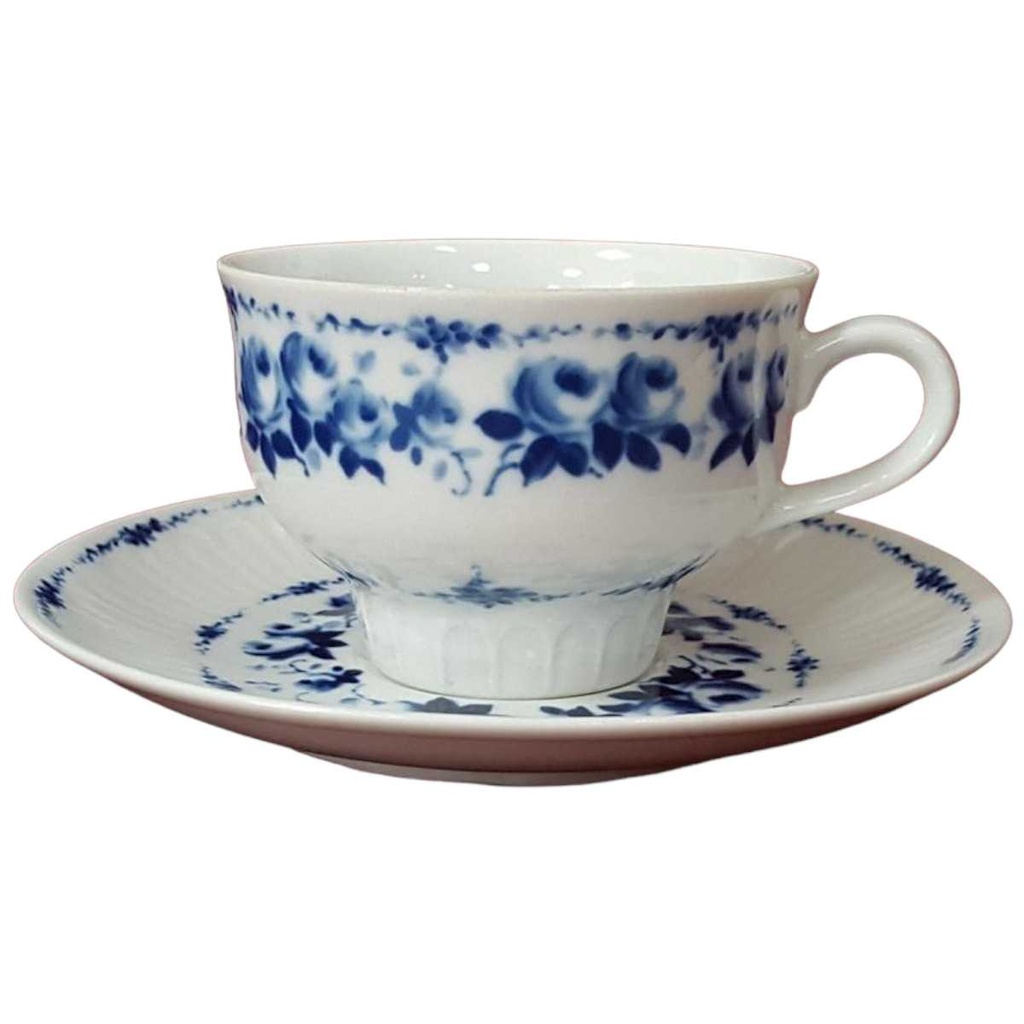 [458128379] Kaffeetasse mit Untertasse Tasse Graf von Henneberg Echt Kobalt gebraucht - gut