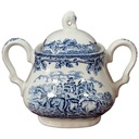 Zuckerdose Myott Country Life Blau gebraucht - gut