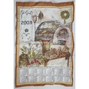 Geschirrtuch Küchentuch Handtuch Kalender L 42 B 61 2003 Bäckerei gebraucht-gut