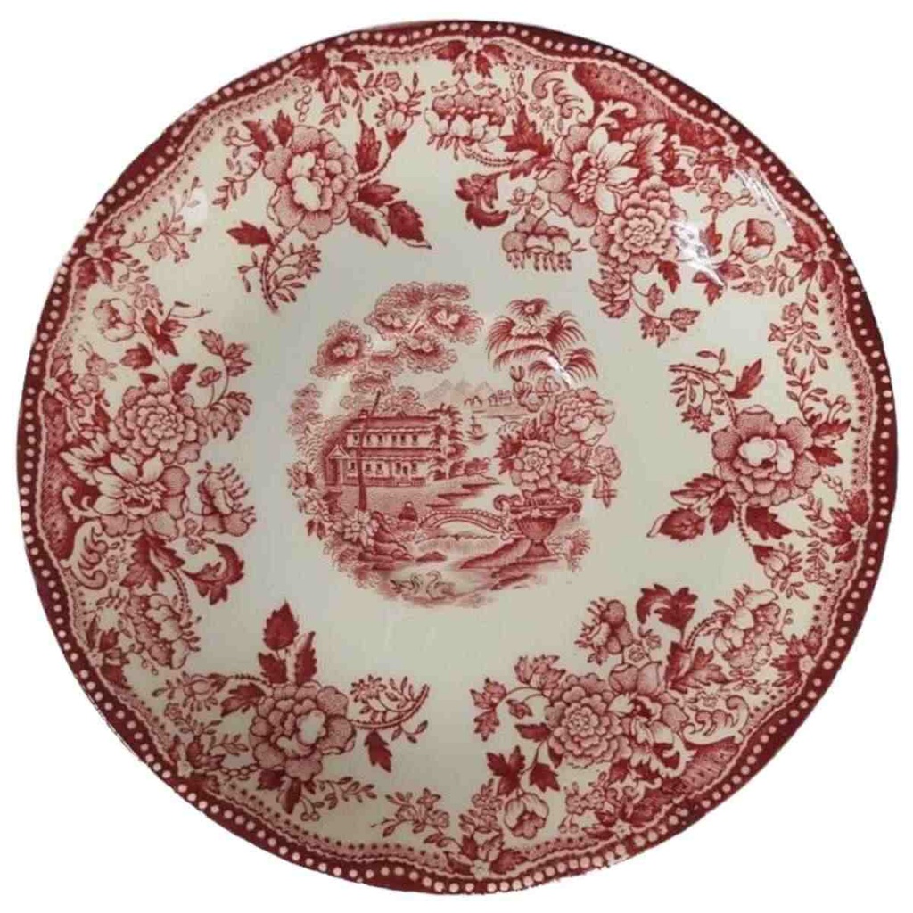 [458128431] Untertasse für Kaffee 14,5 cm Alfred Meakin Tonquin Rot
