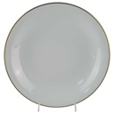 Suppenteller Goldrand 23 cm KPM Krister 0201 Weiß gebraucht - gut