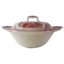 Suppenterrine 1,45 L Johnson Bros Old Britain Castles Rot gebraucht - sehr gut