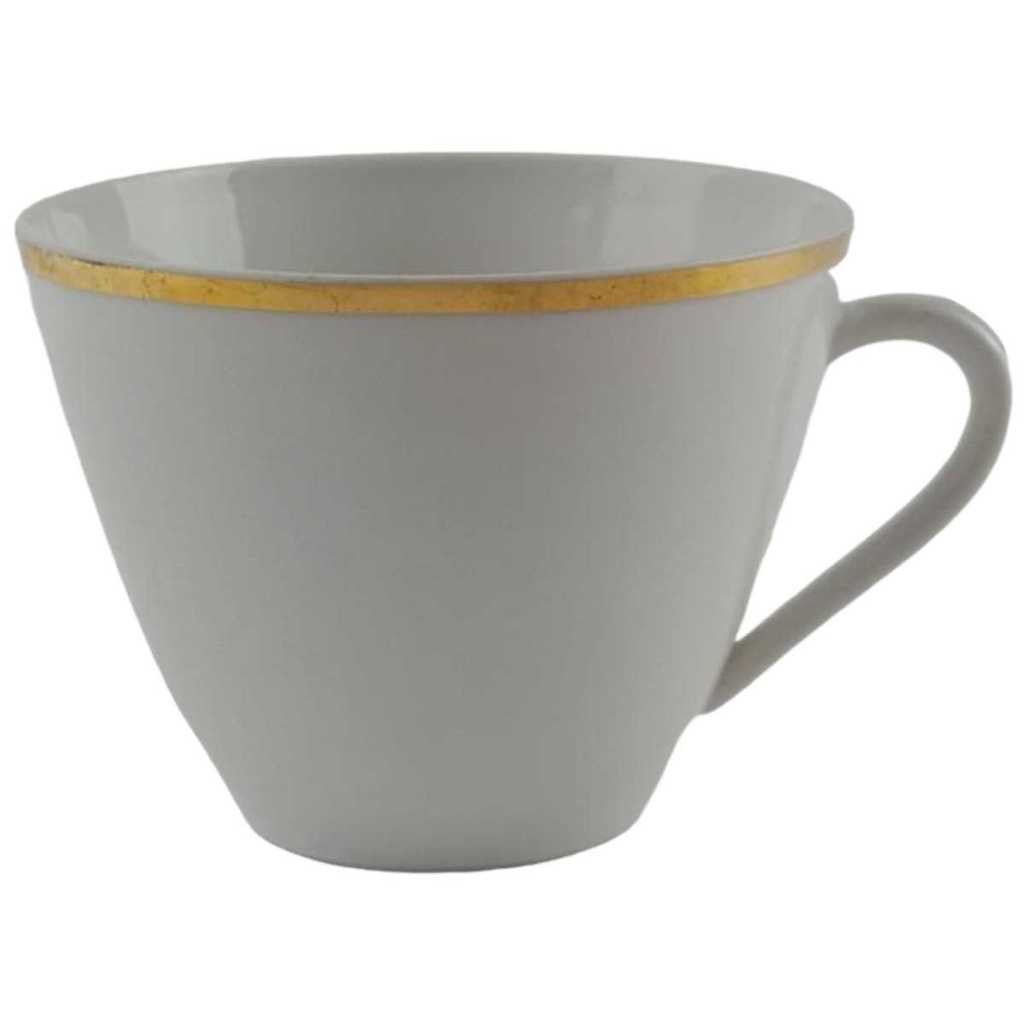 [458128556] Kaffeetasse Teetasse Tasse Goldrand Seltmann Weiden Weiß gebraucht - gut