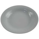 Suppenteller 22,4 cm Mitterteich Reliefrand Weiß gebraucht - gut