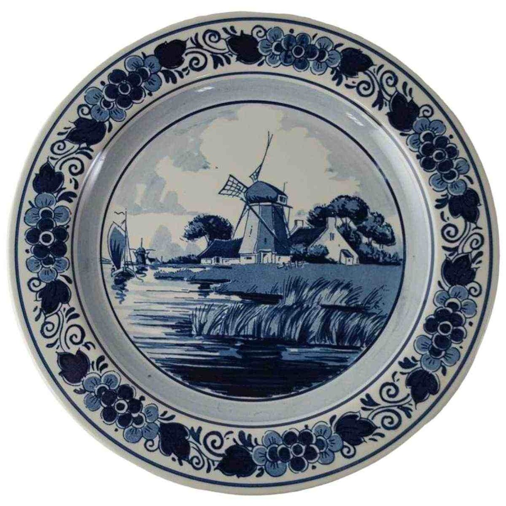 [45812861] Wandteller Royal Goedewaagen Blue Delft Windmühle gebraucht - sehr gut
