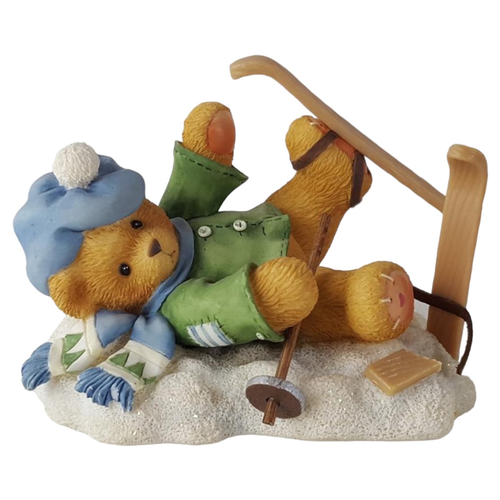 Figur Cherished Teddies Spencer I´m Head Over Skis For You 1997 gebraucht - sehr gut
