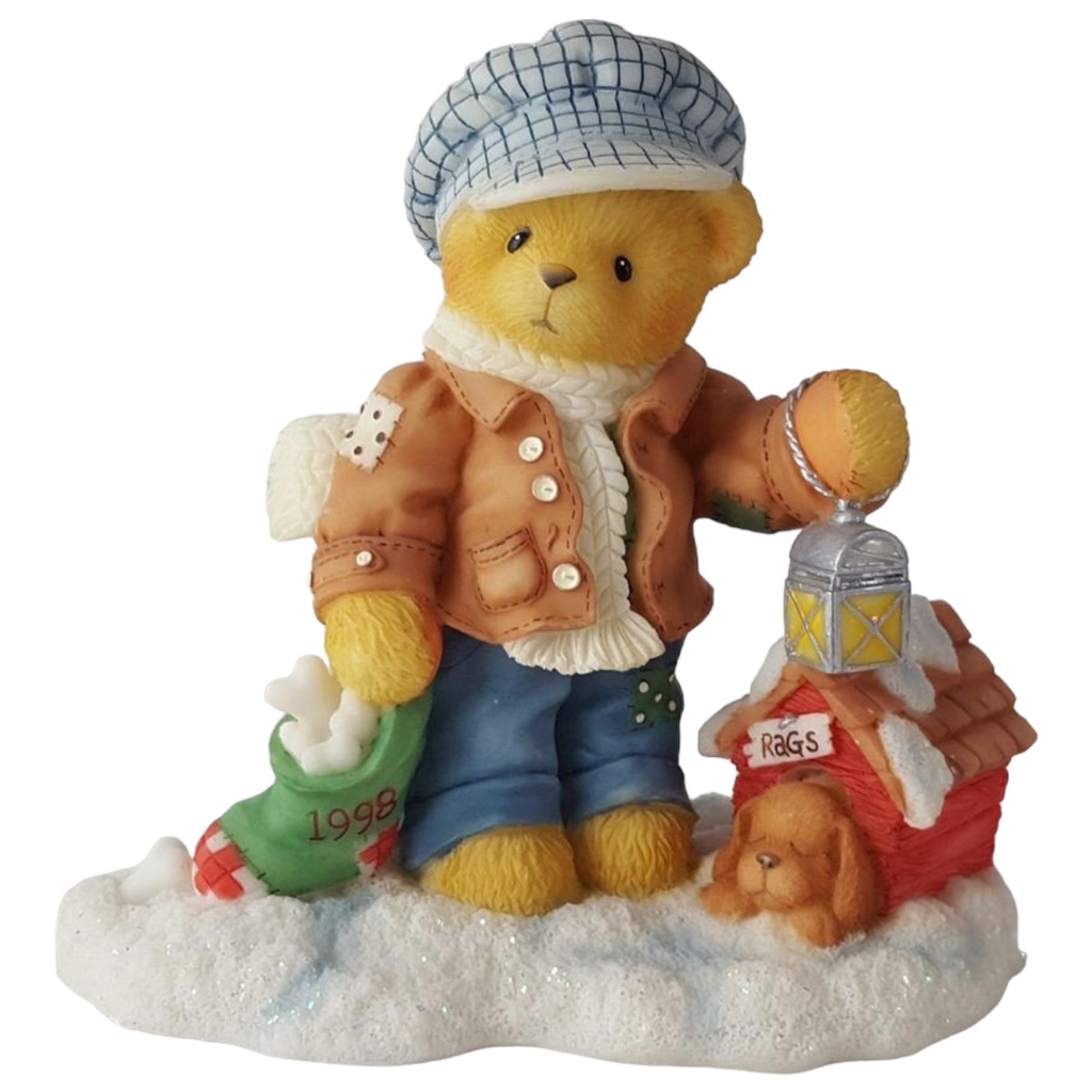 [45812881] Figur Cherished Teddies Rich Always Paws For Holiday Treats 1998 gebraucht - sehr gut