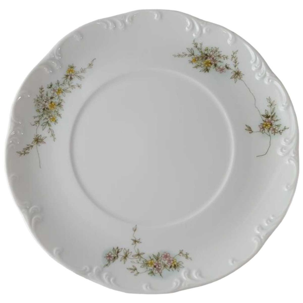 [45812930] Untertasse für Suppe/Sauciere Suppe 19 cm Rosenthal Monbijou grüne Ranke gebraucht - sehr gut