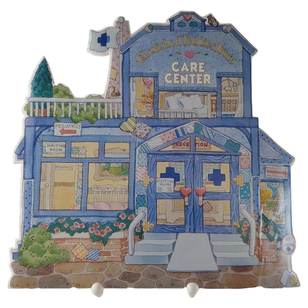 [45812941] Figur Cherished Teddies Town Care Center Backdrop 1997 gebraucht - gut